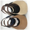 Wholesale of leopard-print hats, summer folding hollow hats, sunshade straw hats, sun protection and UV protection beach hats Application Scenario